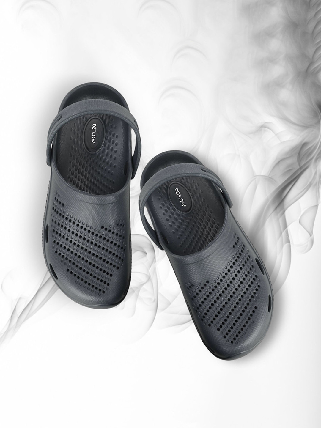 Deflow Self Design Cushioned Footbed Clogs Flip Flops