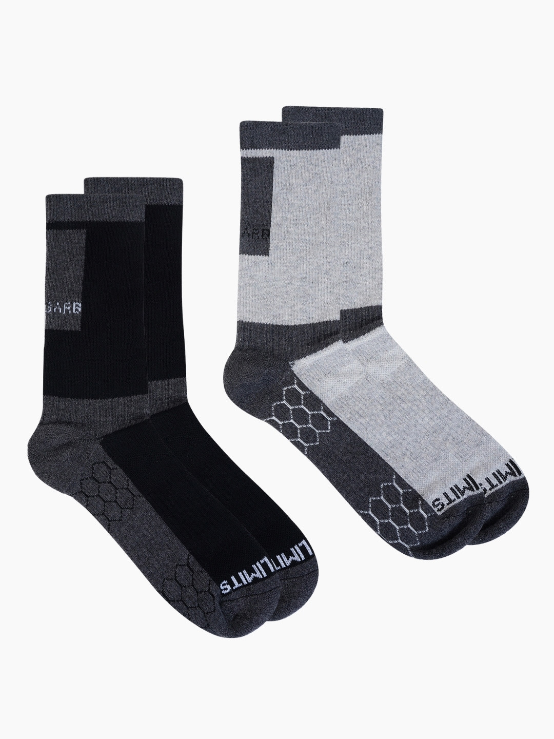 AIR GARB Pack of 2 Crew Length Power Fit Compression Sports Socks