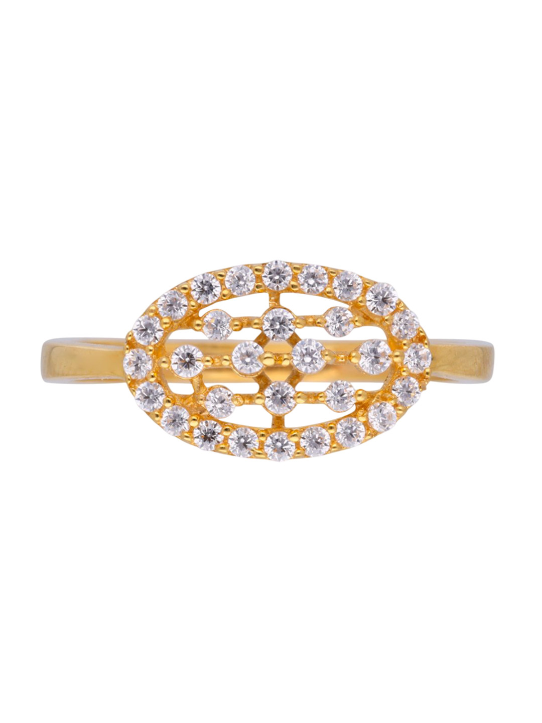 C KRISHNIAH CHETTY JEWELLERS PVT LTD Women 22KT Gold Finger Ring-2.25g