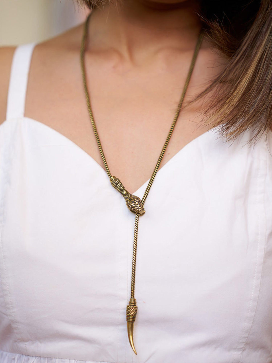 Soul Works Snake Wrap Necklace