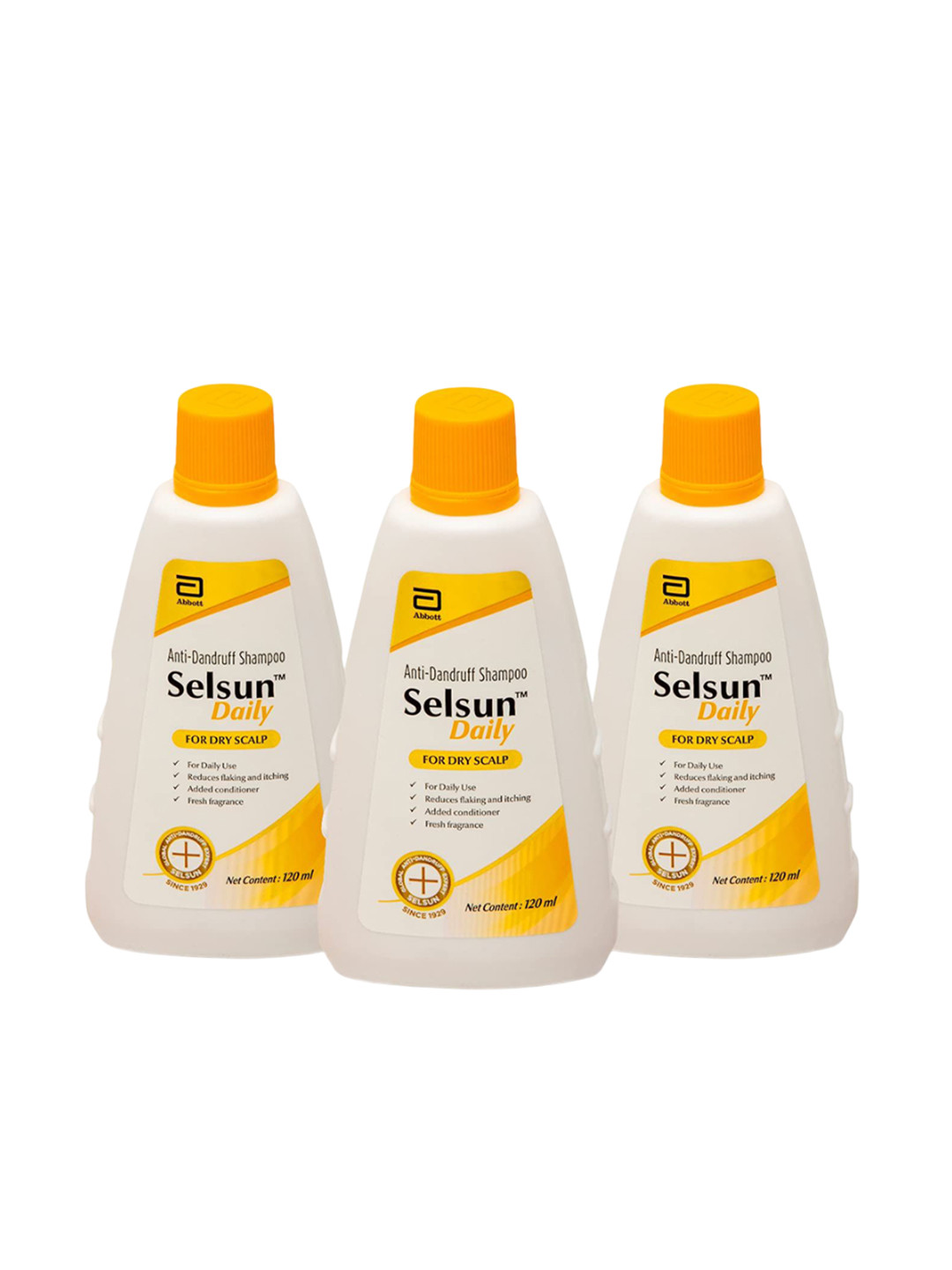 Selsun Set Of 3 Daily Anti Dandruff Shampoo - 120 ml Each