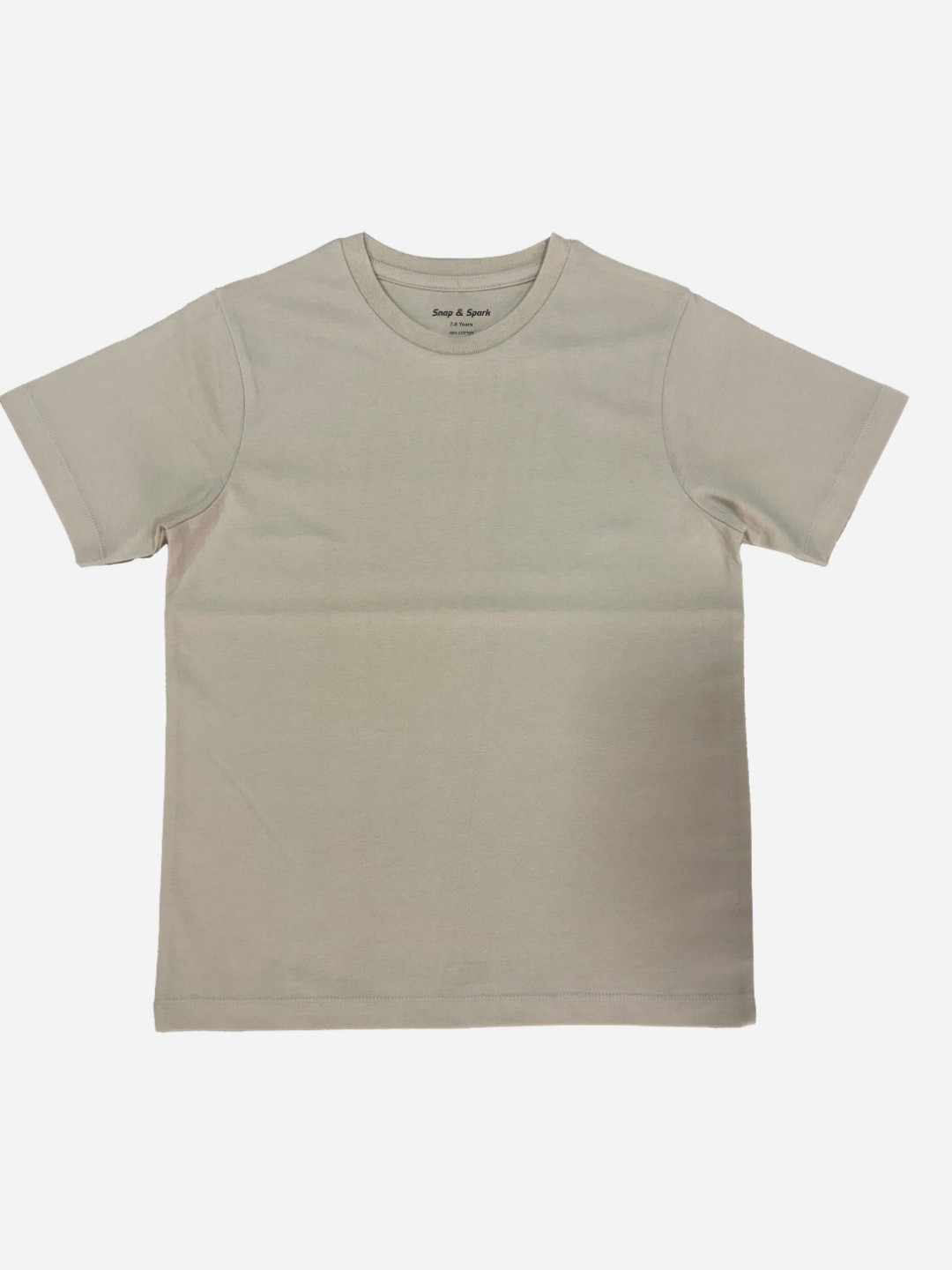 Snap and Spark Unisex Bio Finish Solid Round Neck Pure Cotton T-shirt