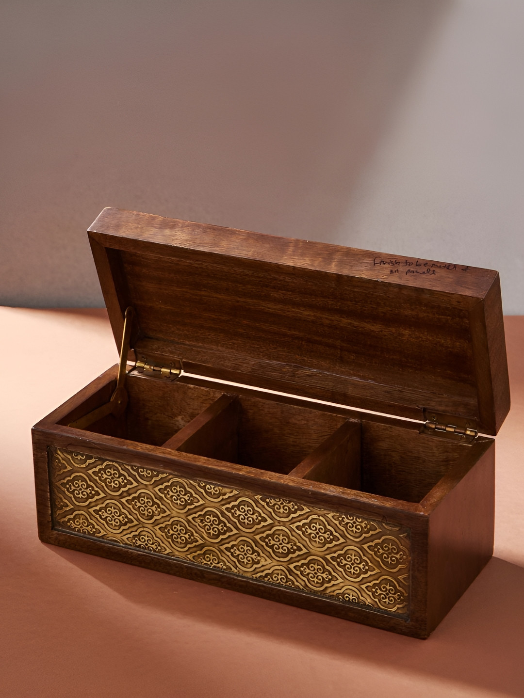 Fabindia Bronze-Toned & Gold-Toned Textured Jewellery Organiser