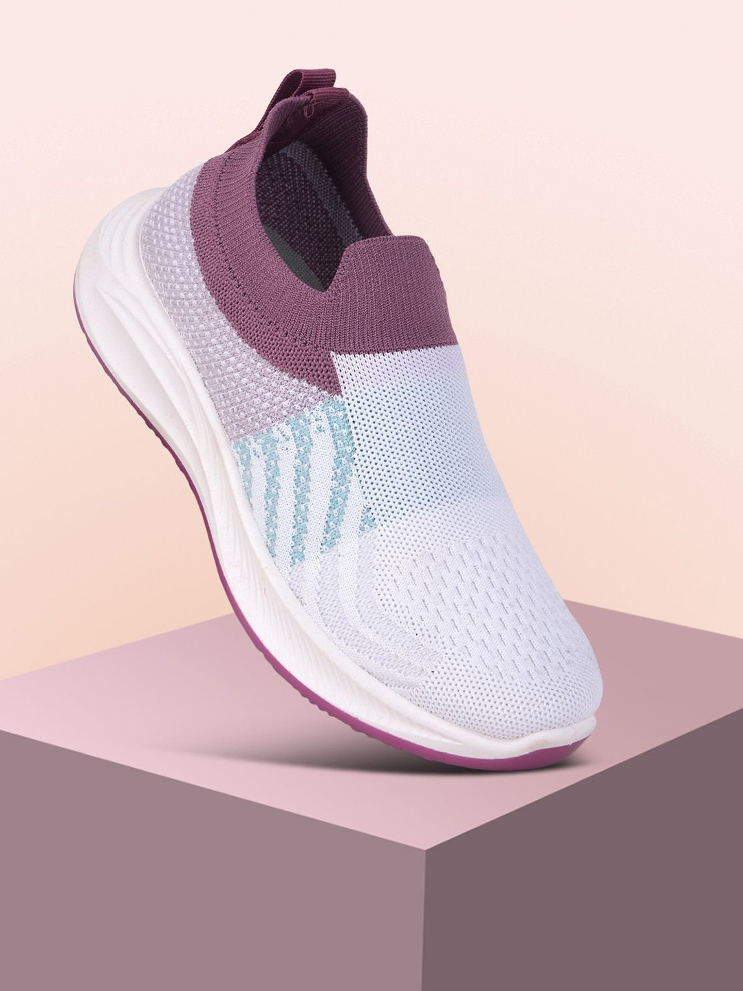AMASA Women Colourblocked Slip-On Sneakers