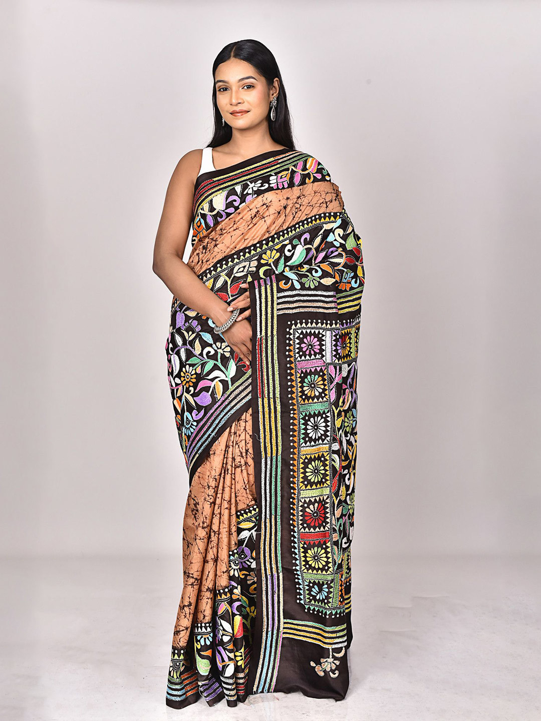 RAM SHYAM collection Batik Print  Saree