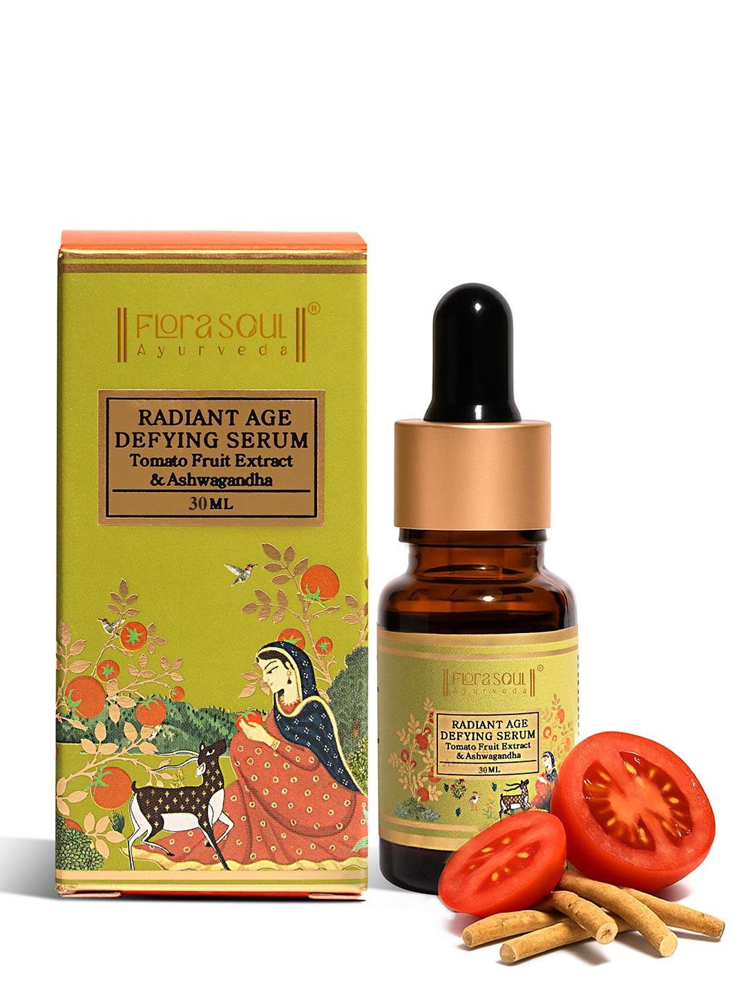 Floral Soul Ayurveda Radiant Age Defying Serum With Licorice & Aloe Vera - 30 ml