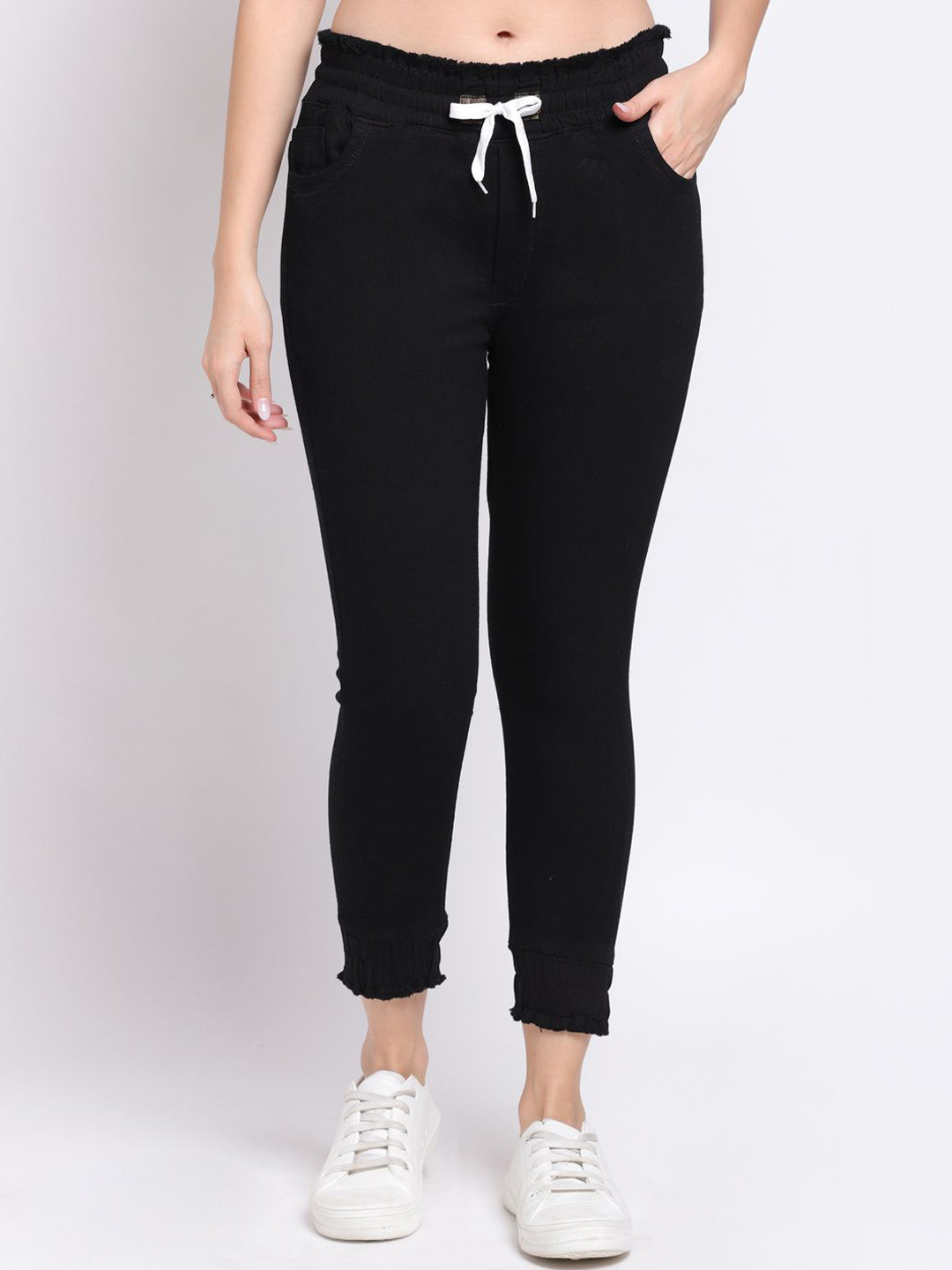 Flying Girls Women Body Jogger Mid-Rise Stretchable Jeans