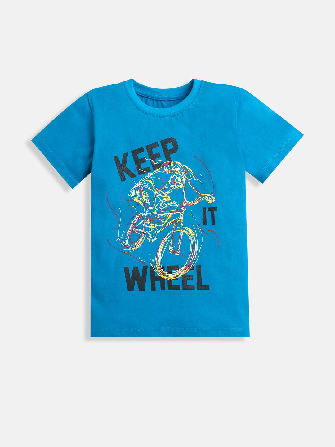 Adorn In Style Boys Printed Typography T-shirt