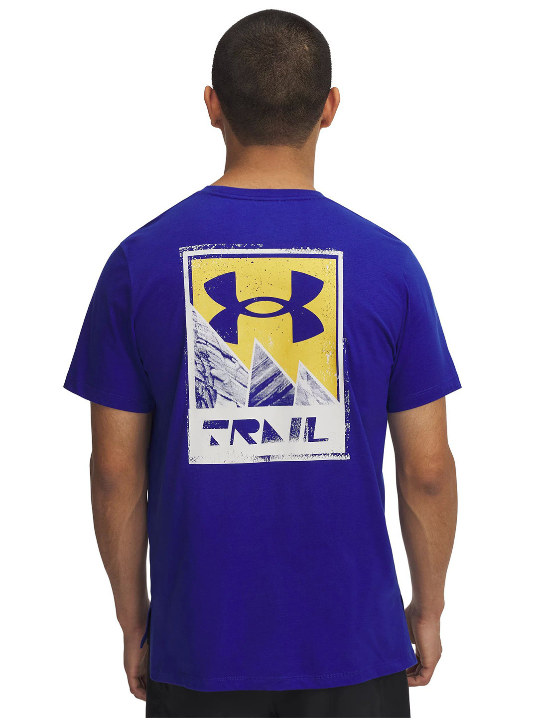UNDER ARMOUR Trail Run Graphic Printed Slim-Fit Short Sleeve T-Shirt