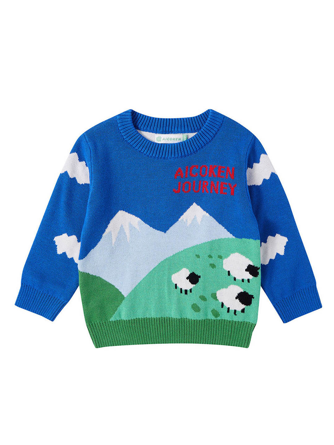 Hopscotch Boys Cotton Printed Sweaters