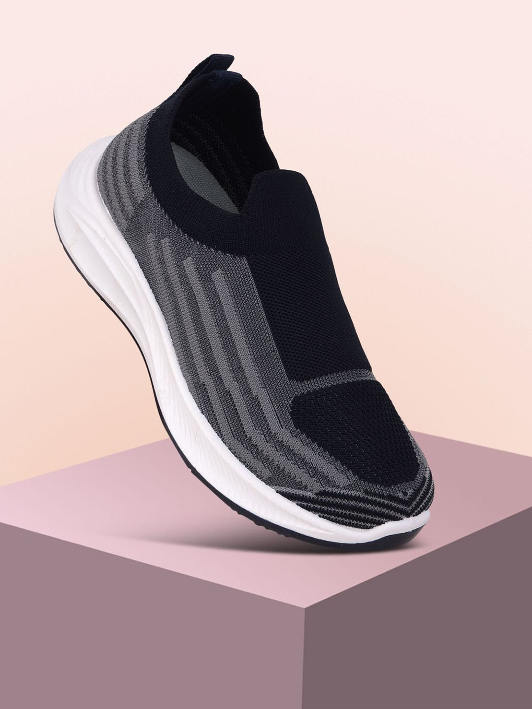 AMASA Women Woven Design Slip-On Sneakers