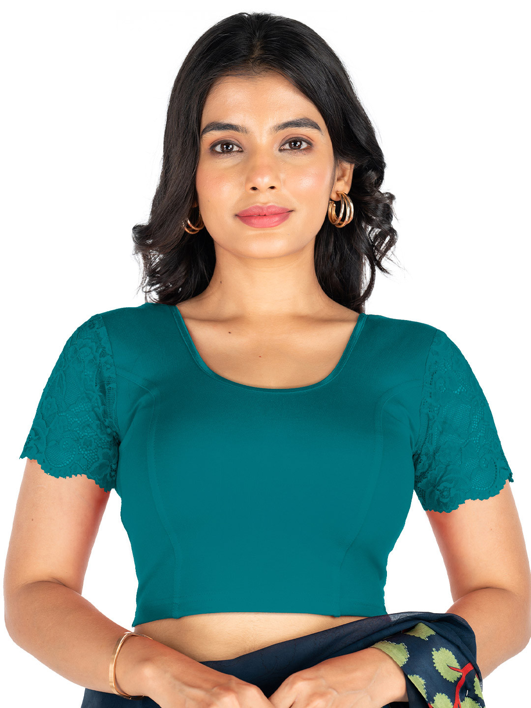 Abhi Women Stretchable Ready Made Saree Blouse