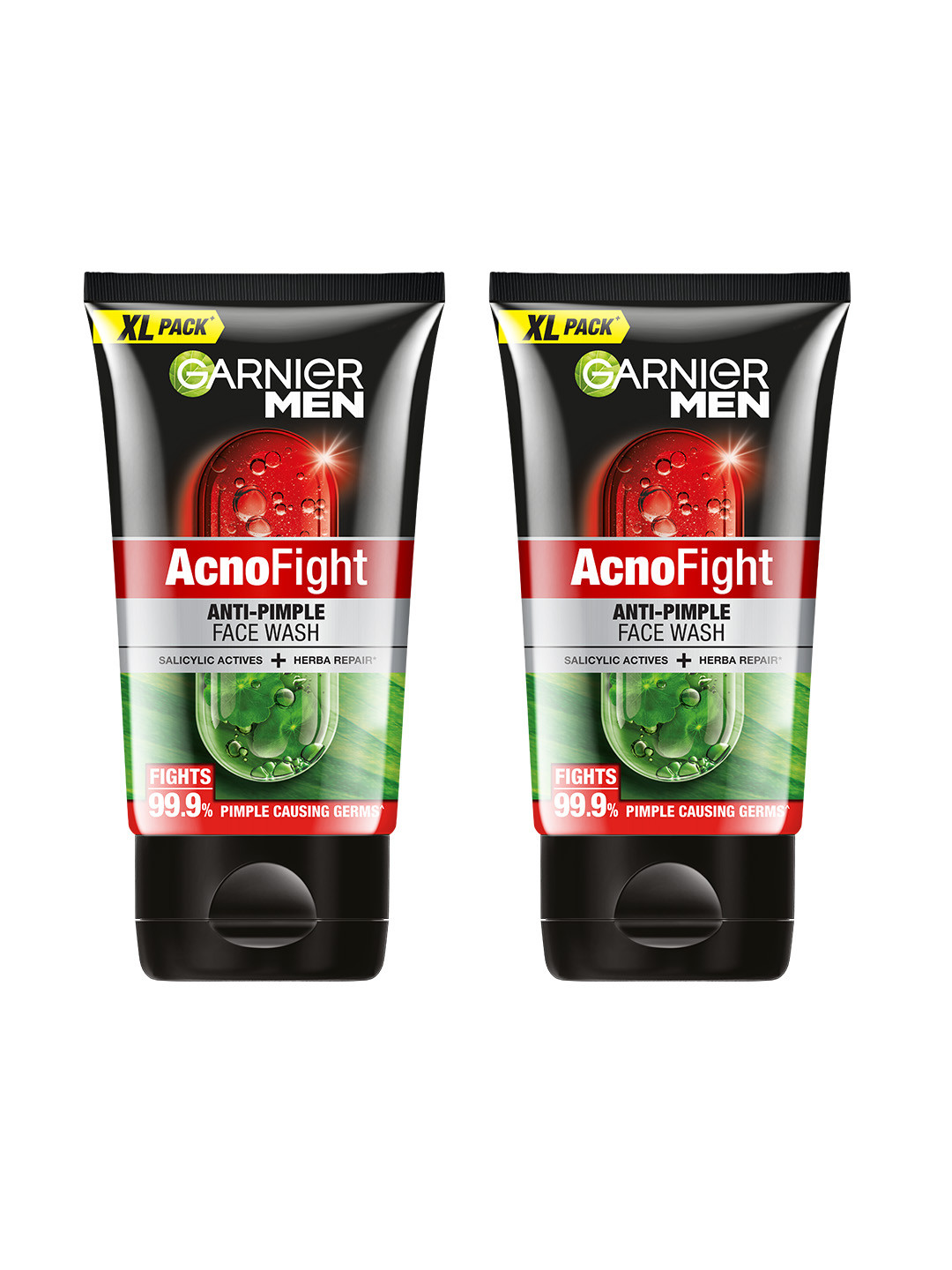 Garnier Set Of 2 Men Acno Fight Anti Pimple Face Wash - 150g each