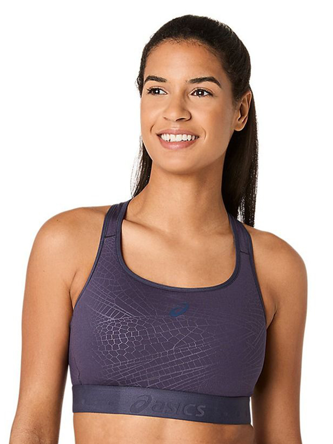 ASICS game compression bra Women Geometric Printed Full Coverage Workout Bra