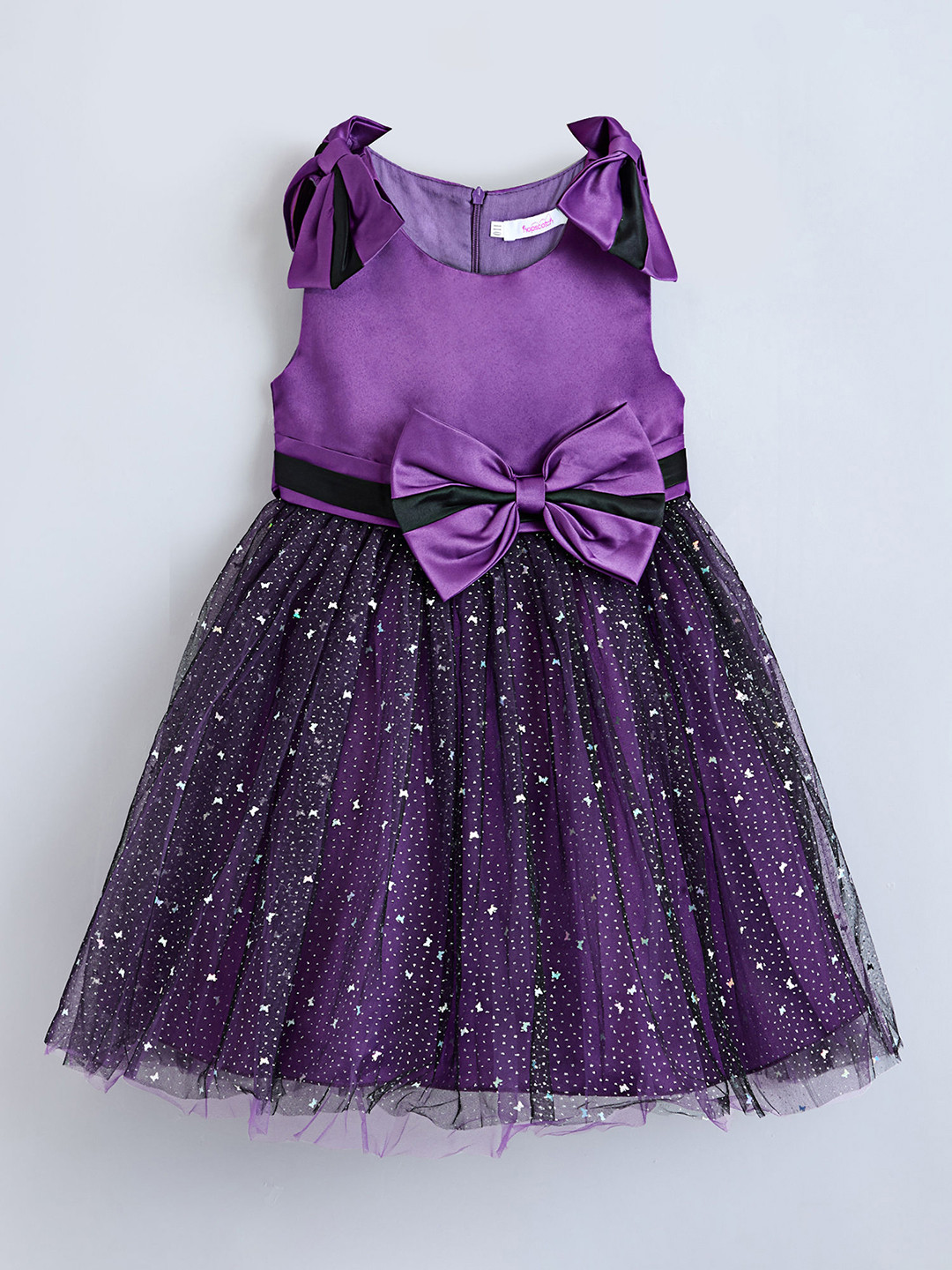 Hopscotch Kids Girl's Bow Balloon Dress