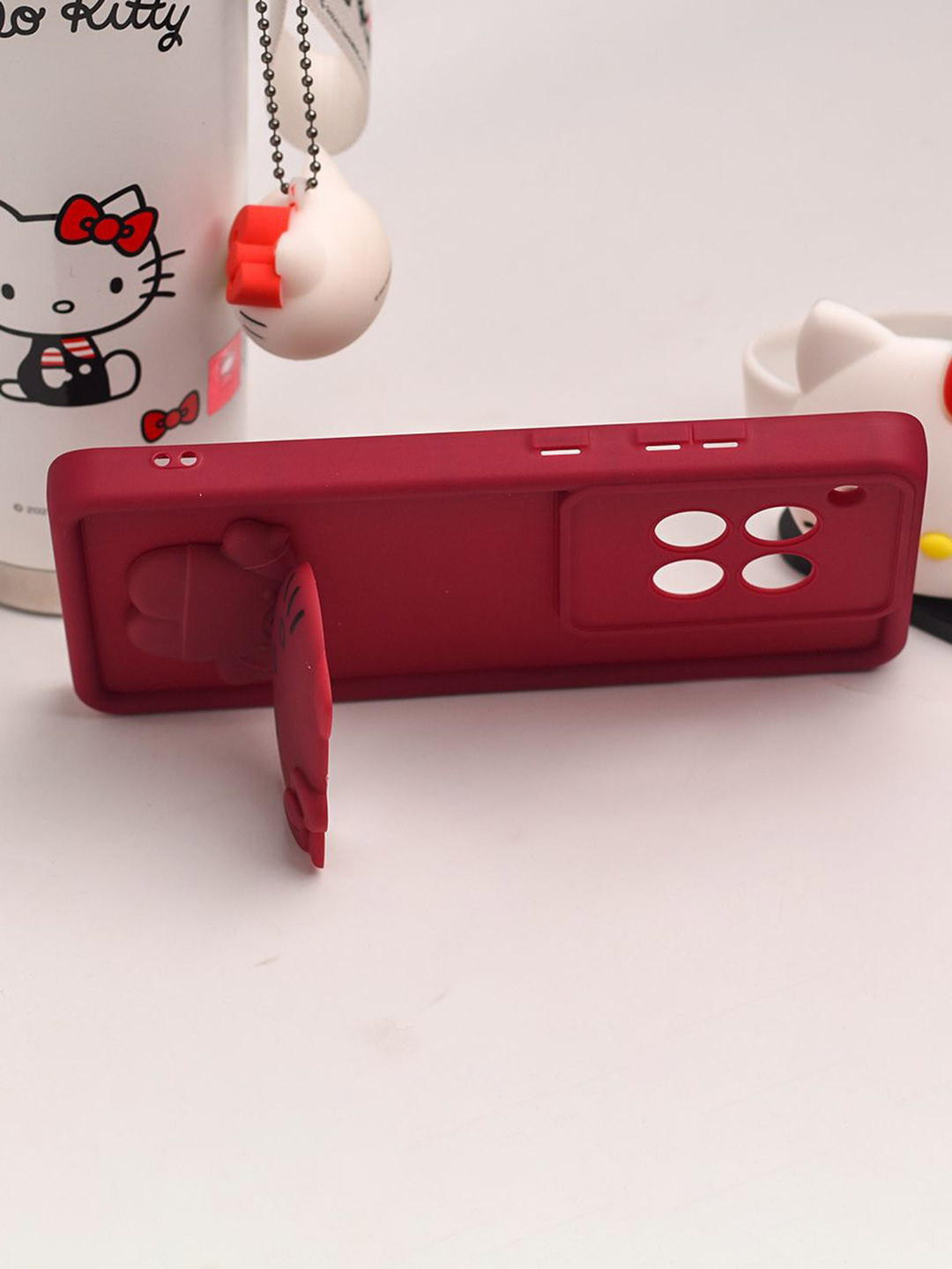 PEEPERLY Women Cartoon Characters OnePlus 13 Meow Makeup Mirror Back Case