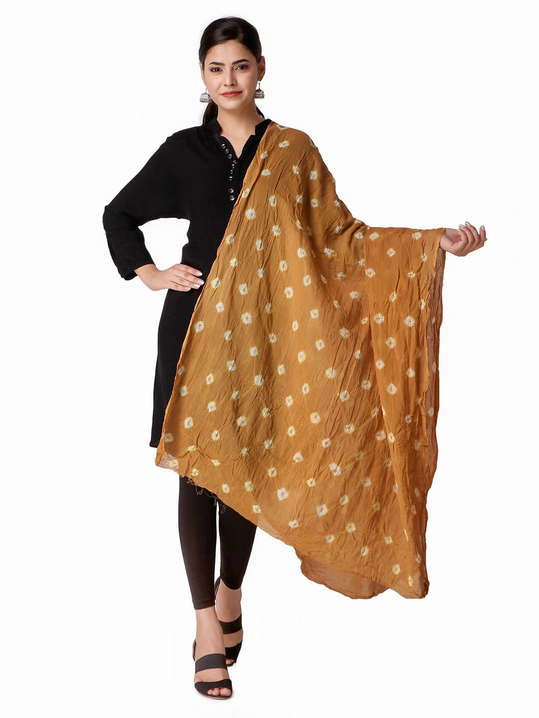 Traditions Bazaar Bandhani Dyed Cotton Dupatta