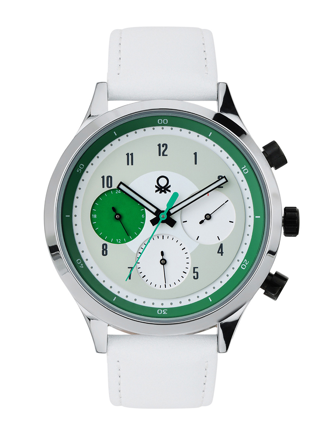 United Colors of Benetton Men Leather Straps MultiFunction Analogue Watch UWUCG0007