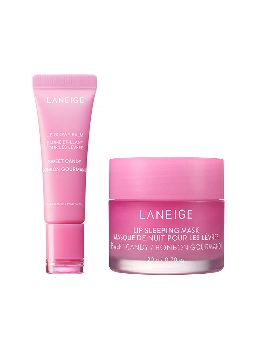 LANEIGE Set of Lip Glowy Balm 10 g & Lip Sleeping Mask 20 g - Sweet Candy