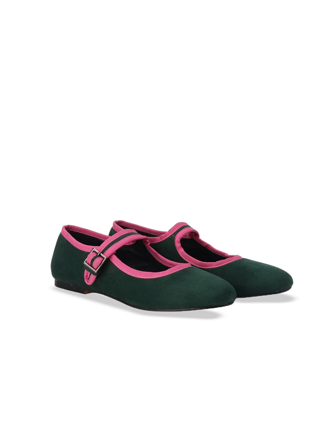 Mistry Women Leather Slip-On Round Toe Ballerinas