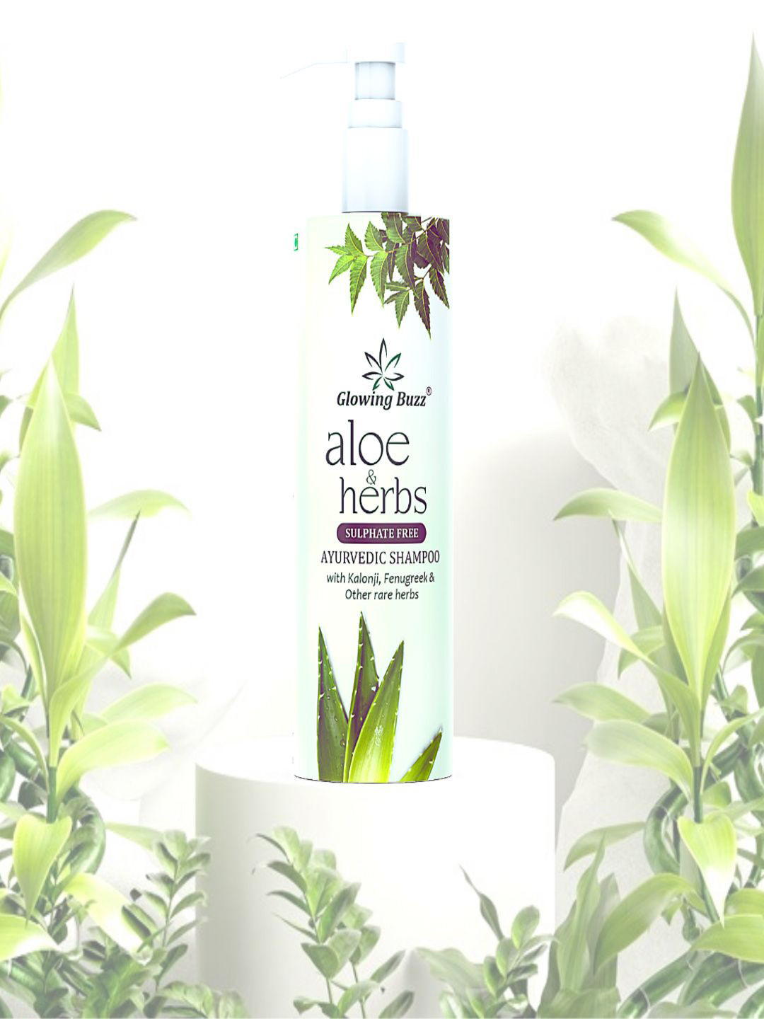 Glowing Buzz Aloe Herb Sulphate Free Shampoo - 300 ml