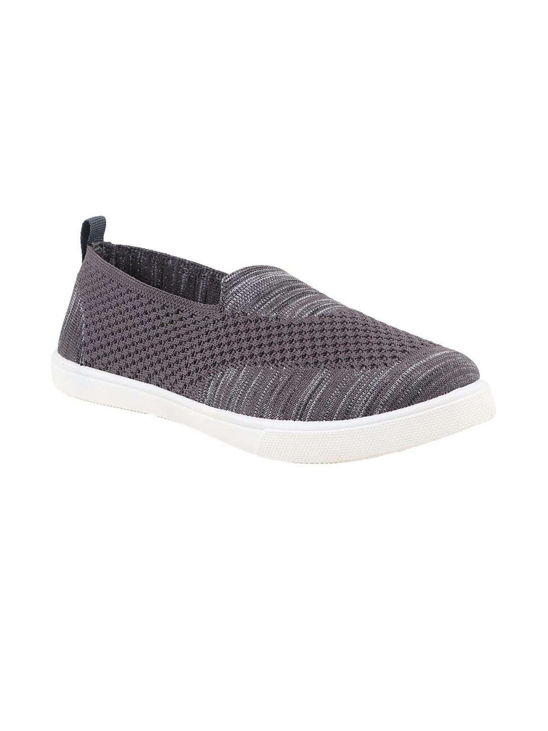 FUEL Women Grey Textured Slip On Shoes