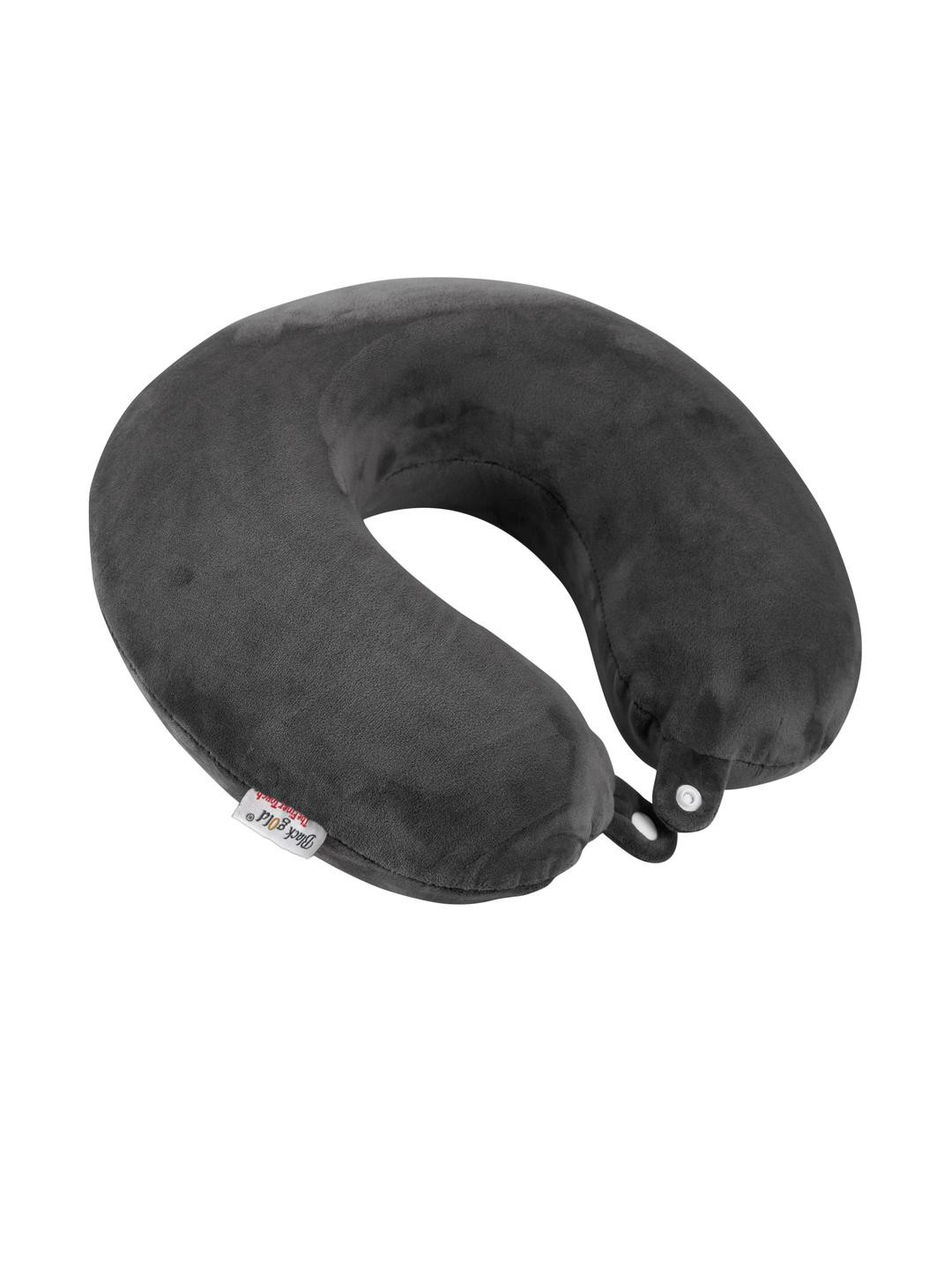 Black gold Memory Foam Filled Polycotton Lightweight Travel Pillow