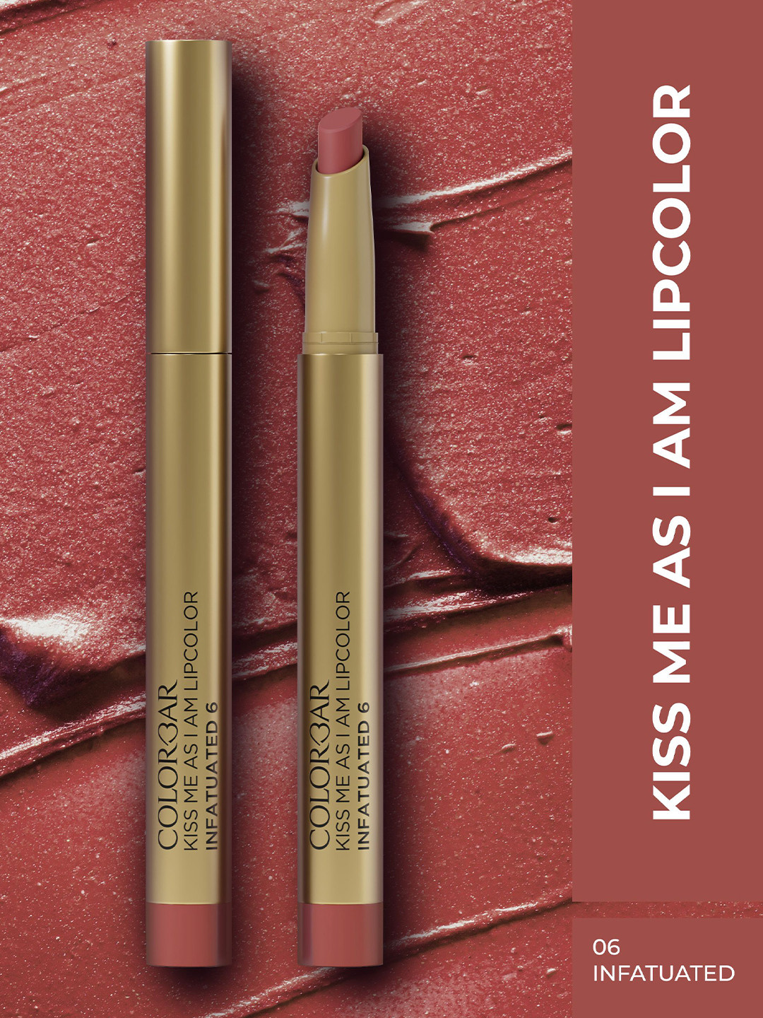 Colorbar Kiss Me As I Am Lip Color - 1.2 g- Infatuated 6