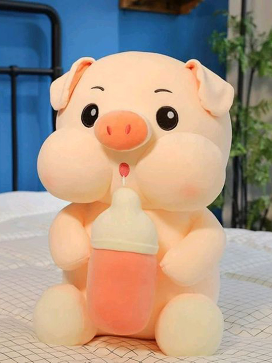 Teddy Daddy Kids Bottle Pig Soft Toy