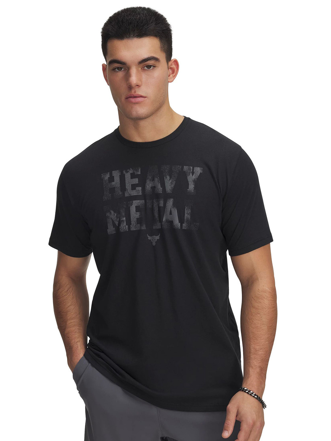UNDER ARMOUR Project Rock Metal Short Sleeves T-shirt
