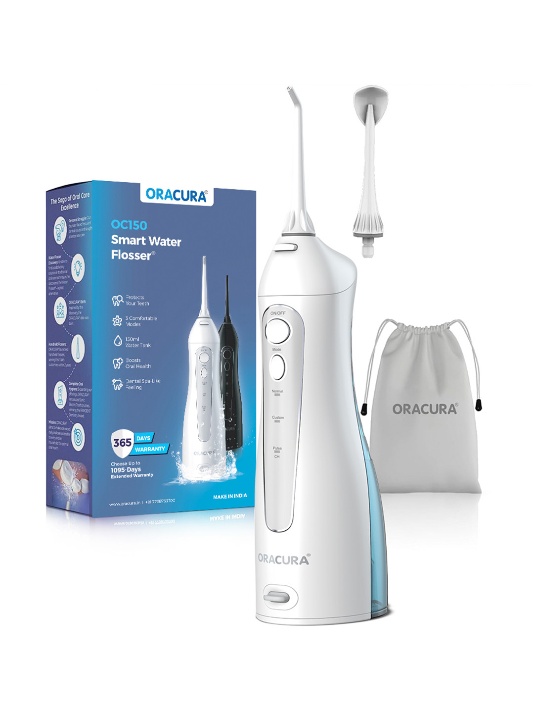 ORACURA OC150 Smart Water Flosser- White