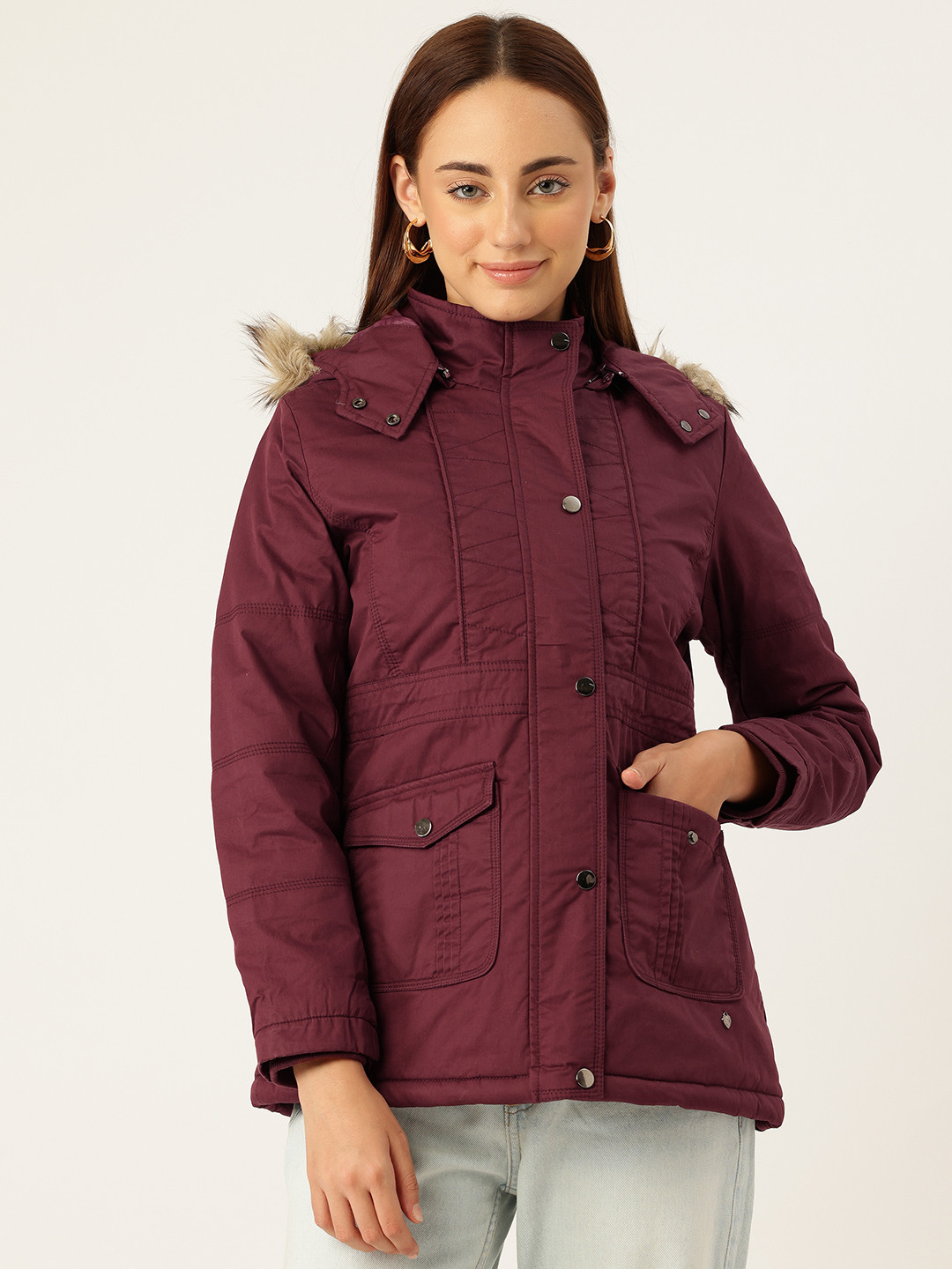 Monte Carlo Parka Jacket with Detachable Hood