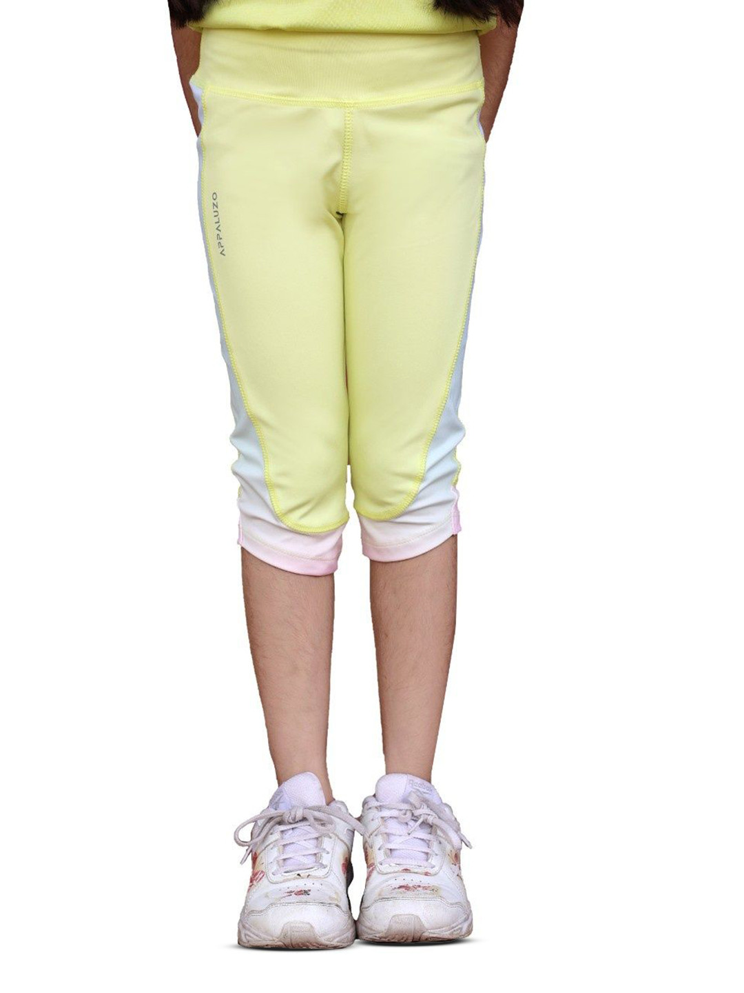 APPALUZO Girls Colourblocked Skinny Fit Capris