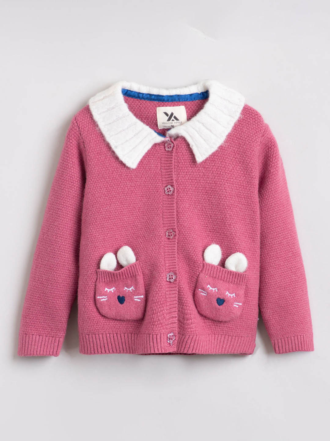 Hopscotch Girls Wool Printed Sweaters