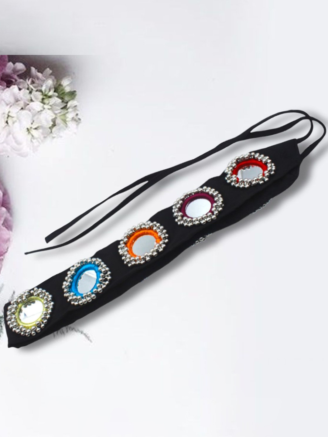 Niddleman Sterling Silver Mirror Work Waist Chain