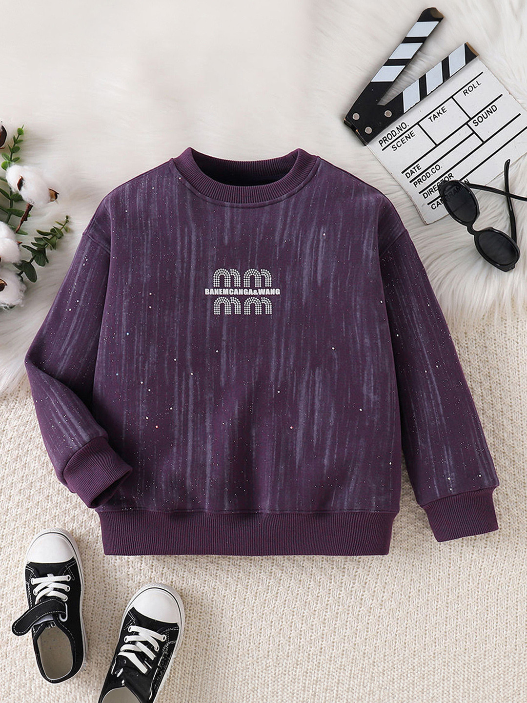 Hopscotch Boys Purple BLENDED  Sweatshirts