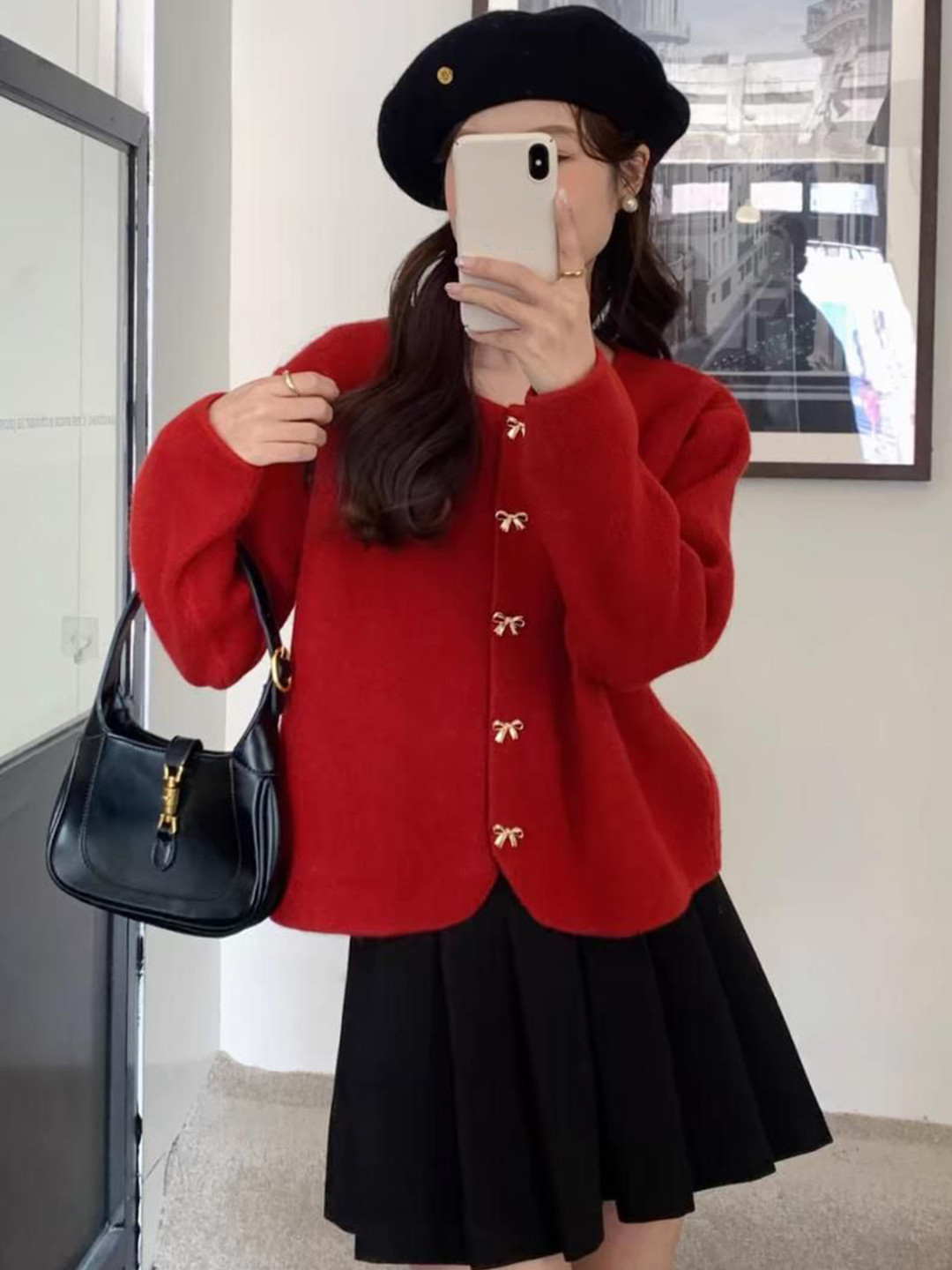 StyleCast Women Solid Round Neck Cardigan