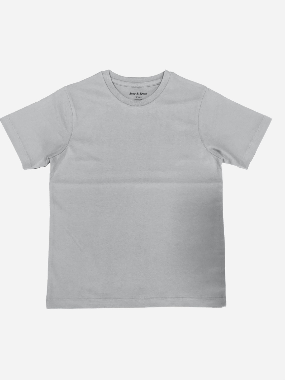 Snap and Spark Unisex Bio Finish Solid Round Neck Pure Cotton T-shirt