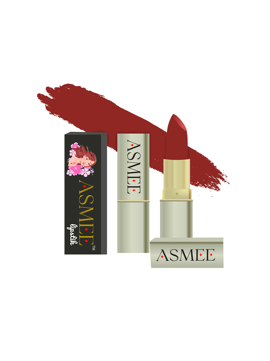 ASMEE Long Lasting & Non Transfer Matte Lipstick 4.2 g- Caramel DI-0207