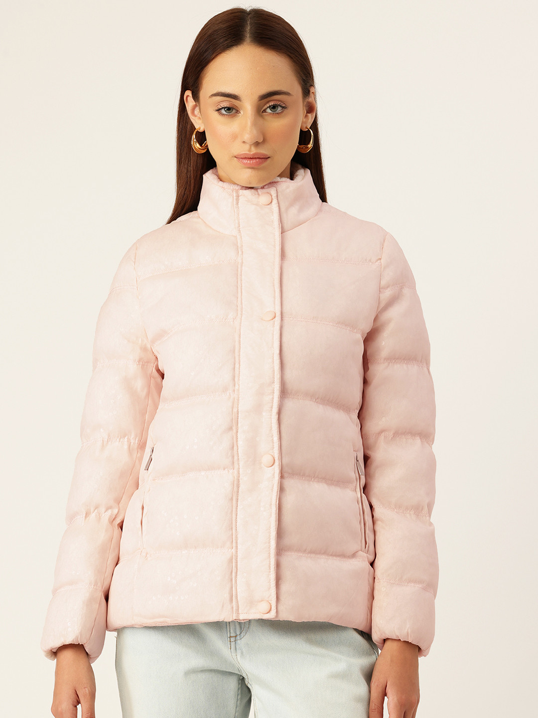 Monte Carlo Sequined Padded Jacket