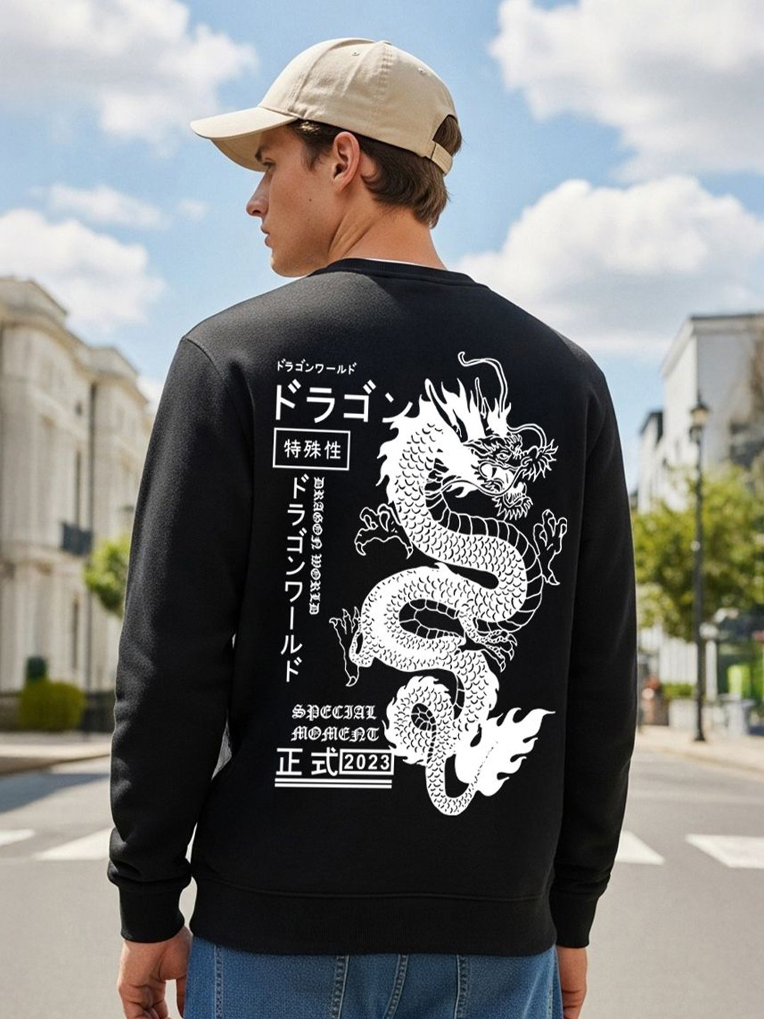 BENNY BROOKS Men Round Neck Printed Pullover Sweatshirt