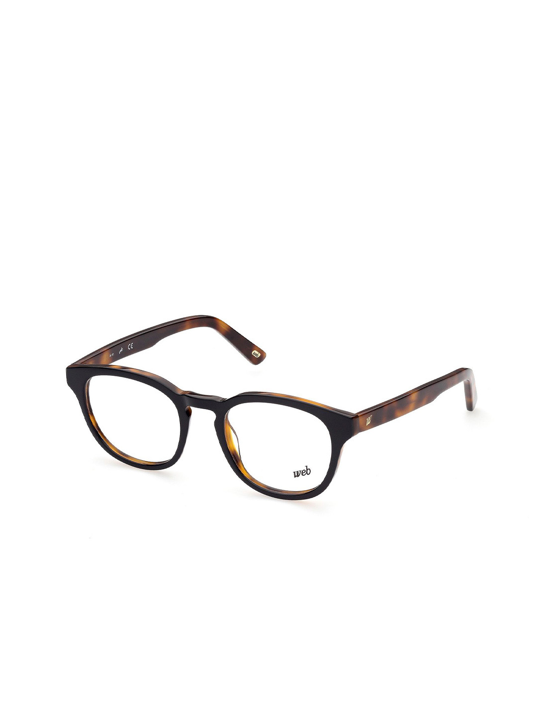 WEB EYEWEAR Men Striped Full Rim Oval Frame