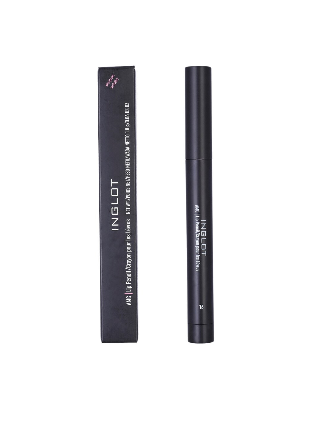 INGLOT AMC Matte Long Lasting Lip Pencil with Sharpener - Shade 16