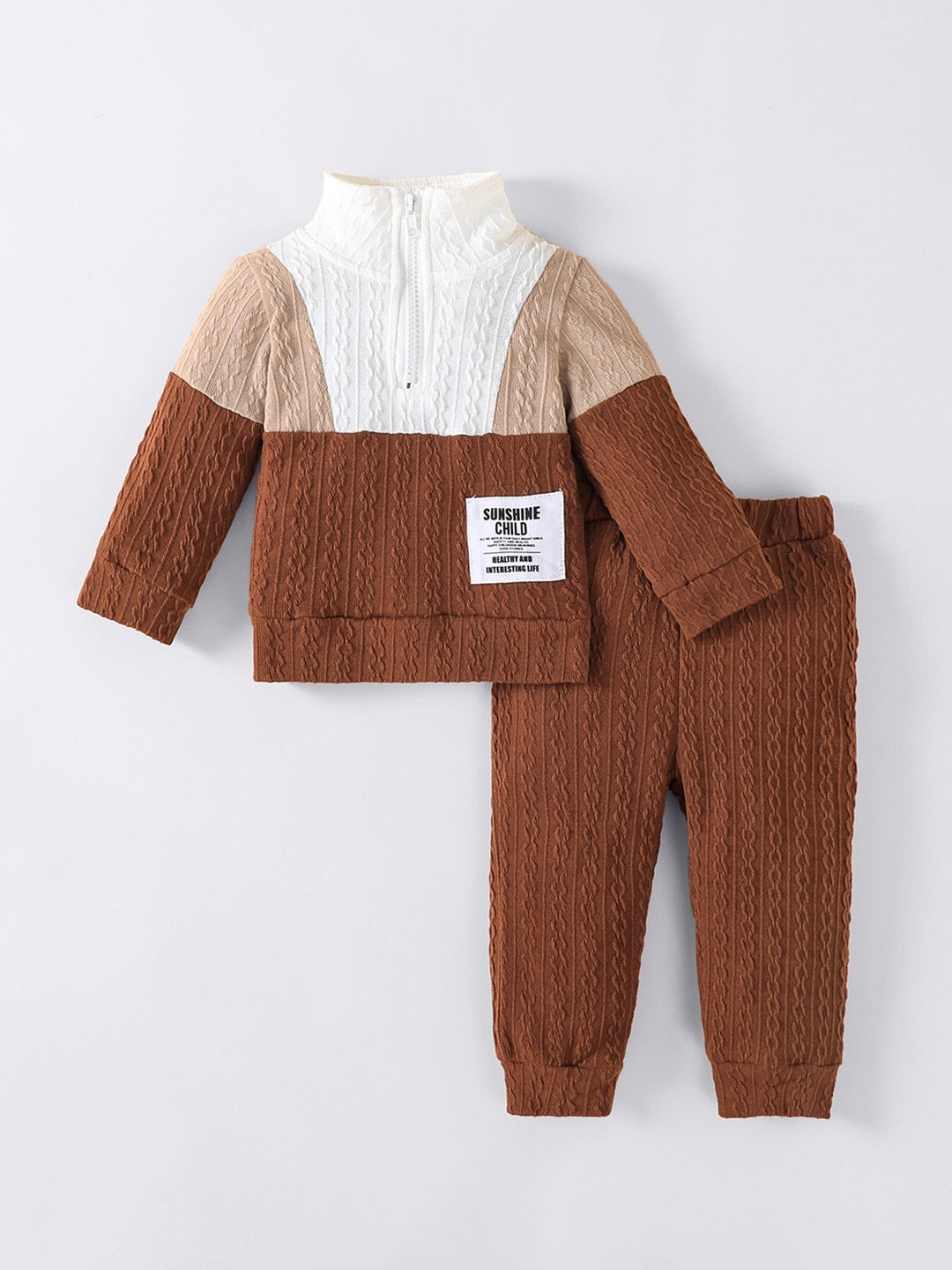 Hopscotch Boys 2-Pc Colorblock Sweatshirt & Joggers