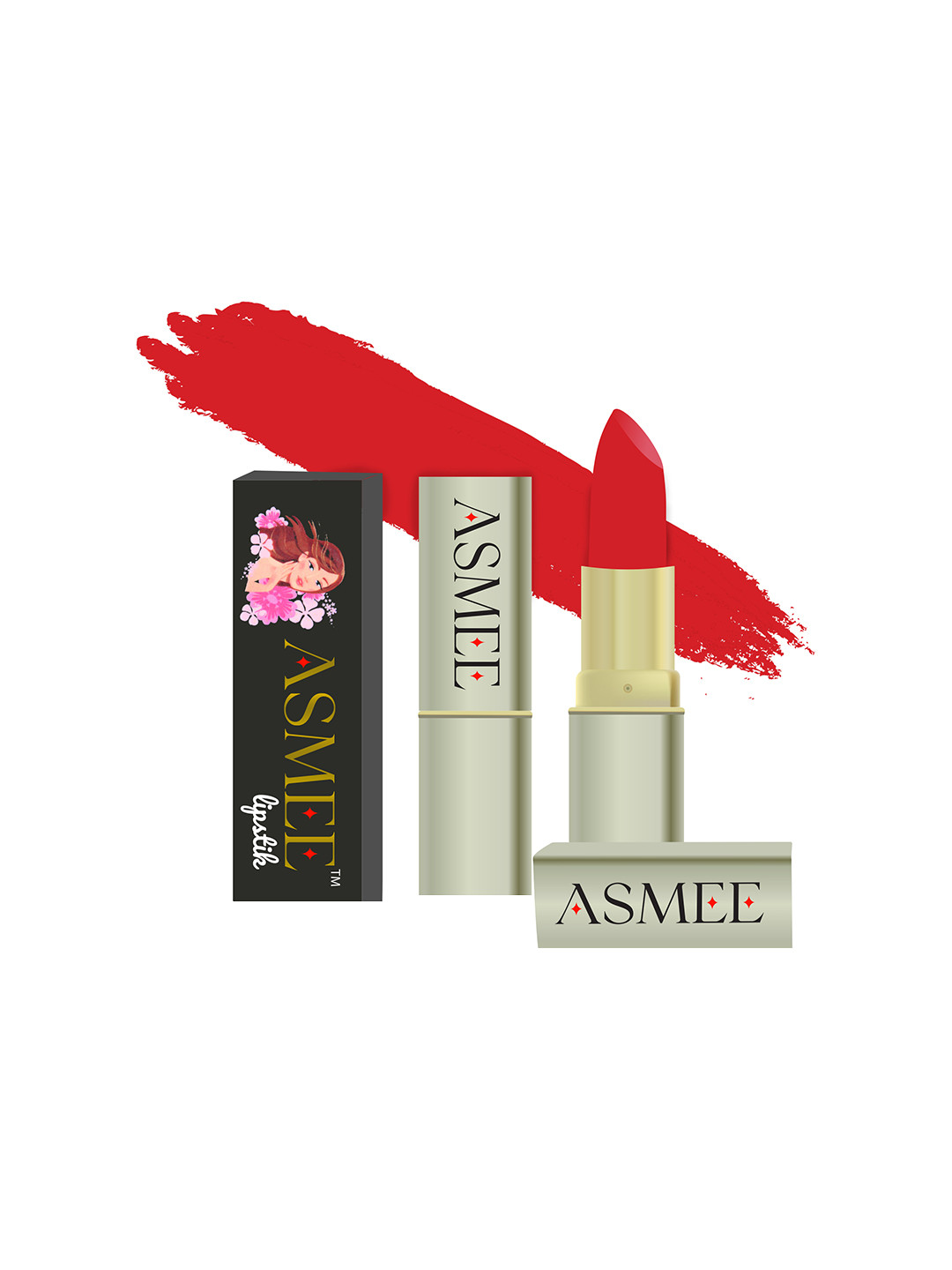 ASMEE Long Lasting & Non Transfer Matte Lipstick 4.2 g- Tangerine DI-0209