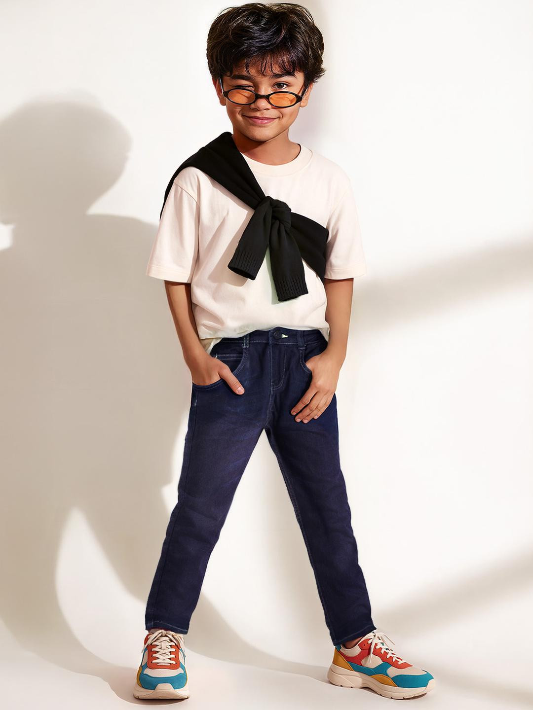 TALES & STORIES Boy Dark Indigo Slim Fit Jeans