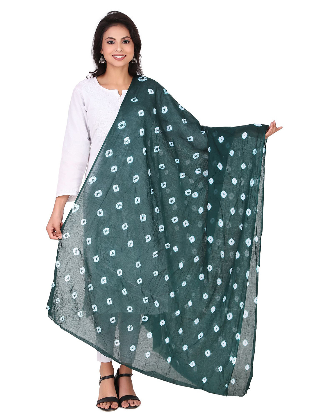 Traditions Bazaar Bandhani Dyed Cotton Dupatta