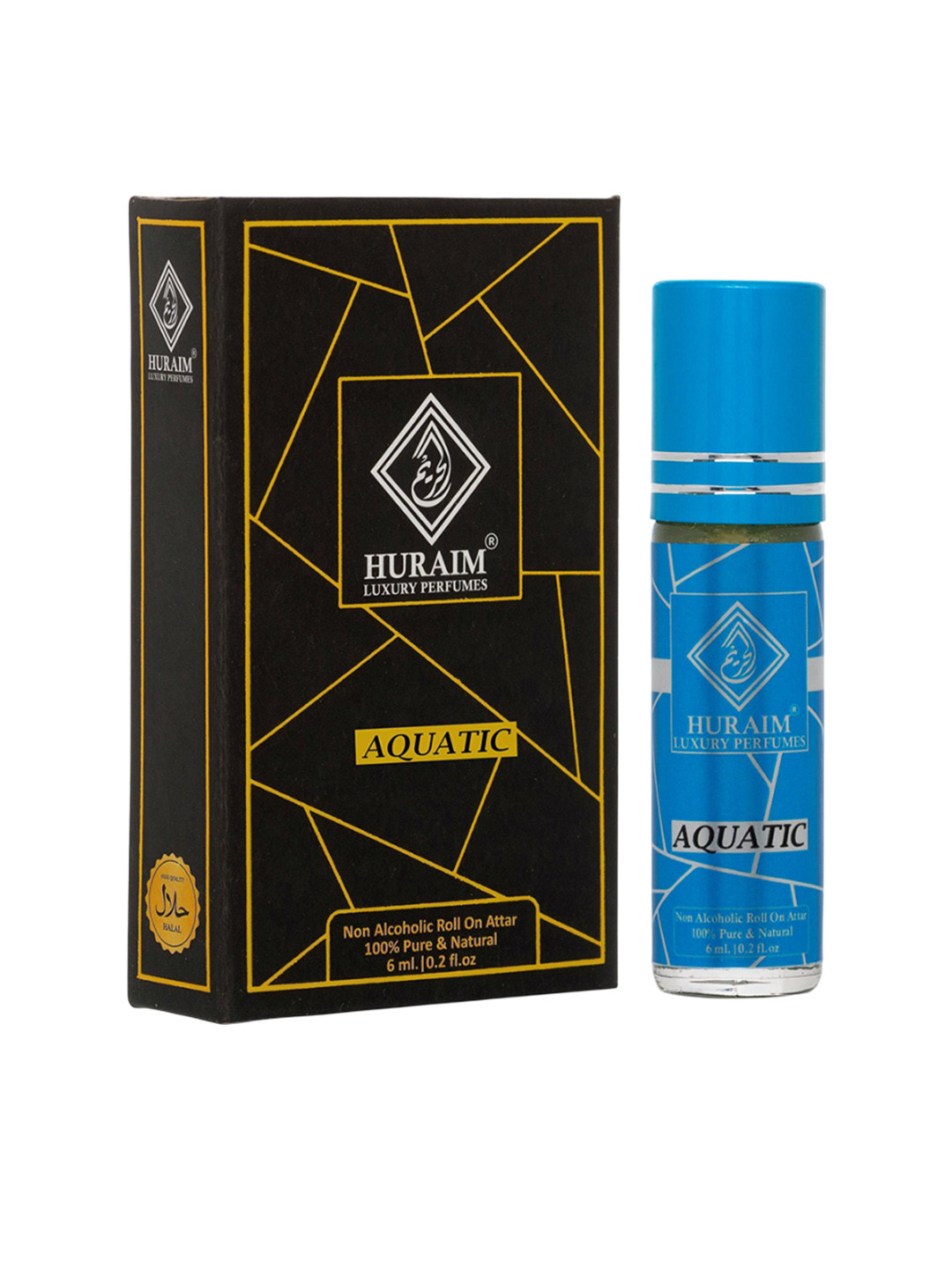 HURAIM Aquatic Long Lasting & Alcohol Free Attar - 6 ml