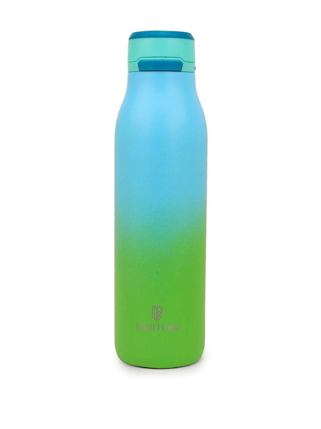 Briiton Blue & Green Stainless Steel Colourblocked Water Bottle