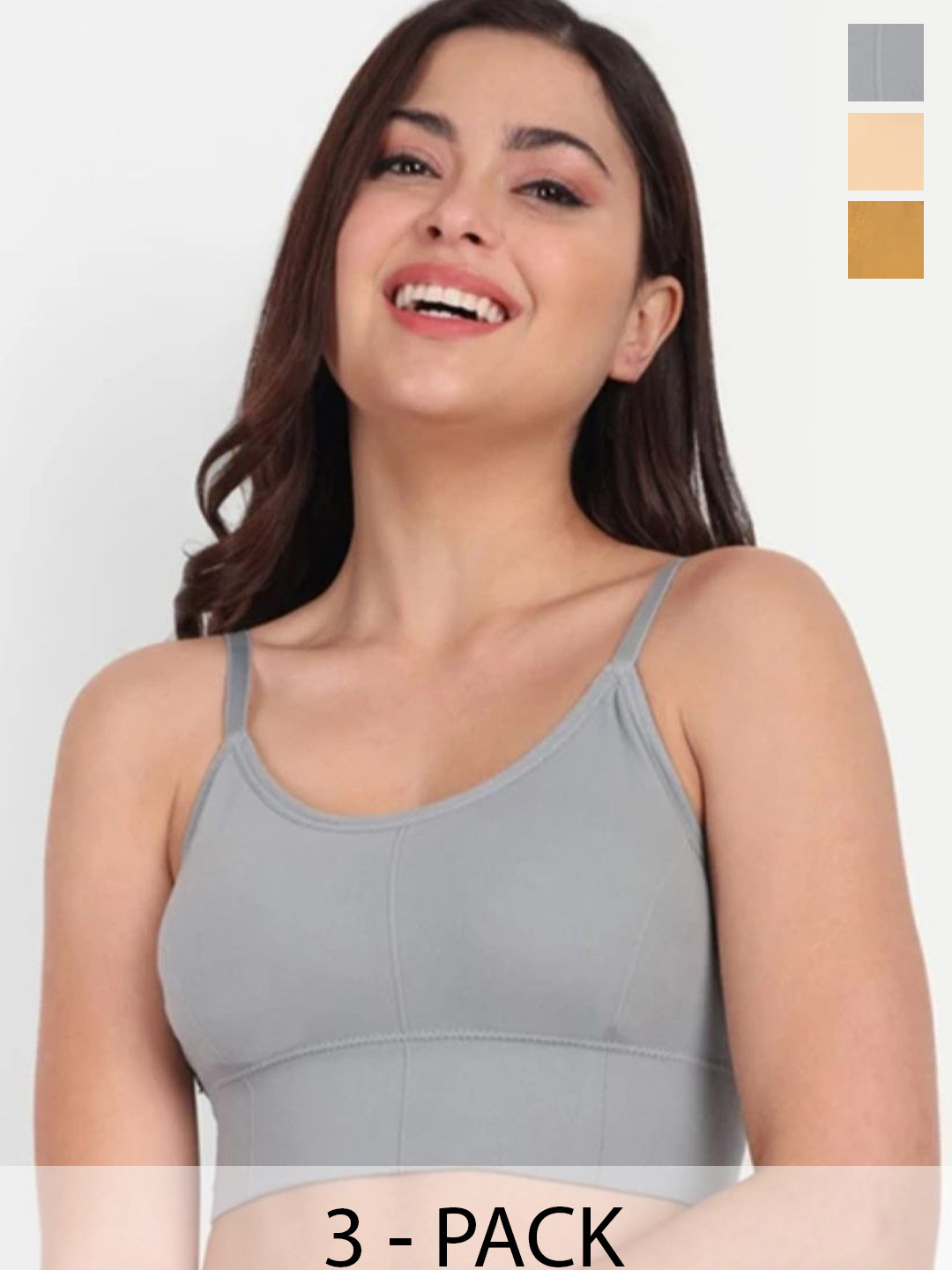 SHREEALAKHIMPEXRAMSINGH Women Pack of 3 Bralette Crop Top